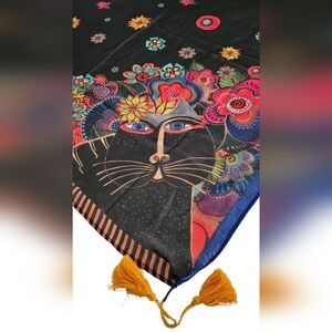 Laurel Burch Cat Scarf 33 X 33- NWT